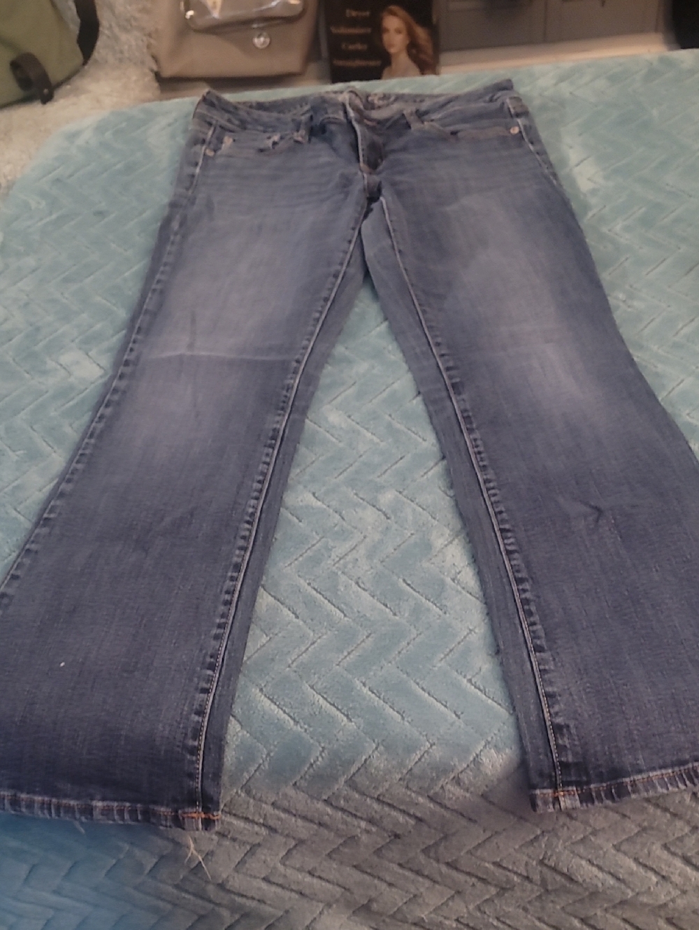 American Eagle Outfitters Light Blue Flare Jeans - Wide Leg